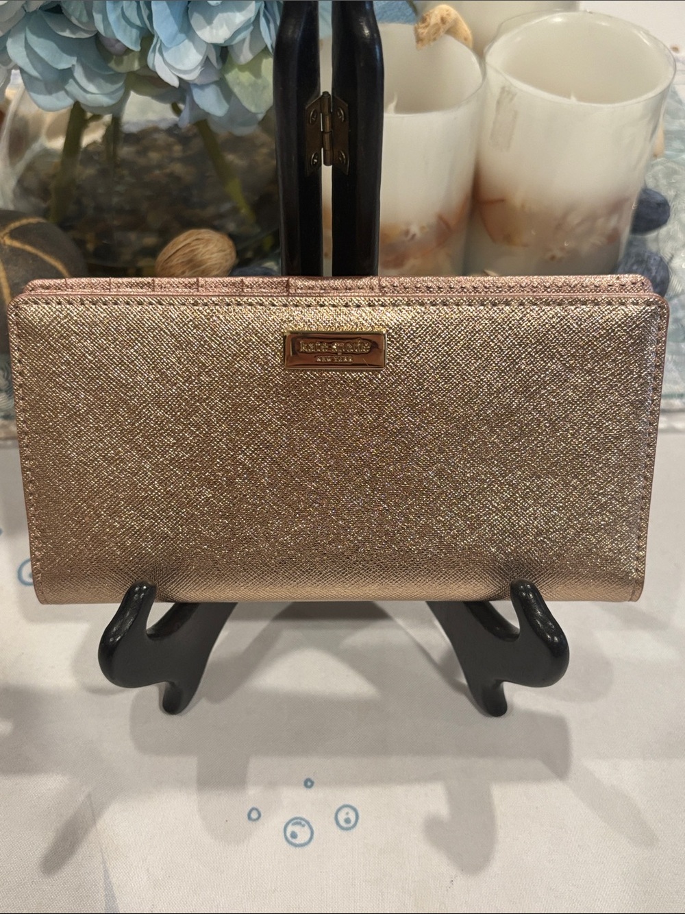 Kate Spade New York Laurel Way Stacy Wallet- Rose Gold